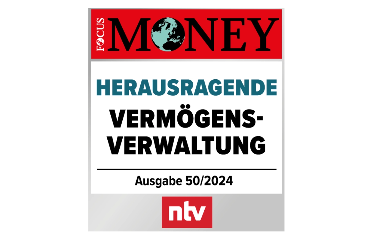 Auszeichnung Vermögensverwaltung von Focus Money und ntv, Signet