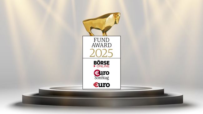 Auszeichnung des Euro Fund Awards 2025